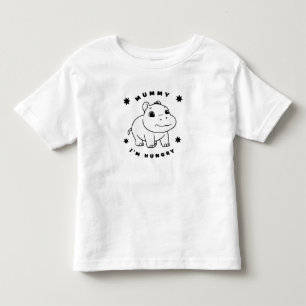 Playful & Cute! Pygmy Hippopotamus  Toddler T-Shirt