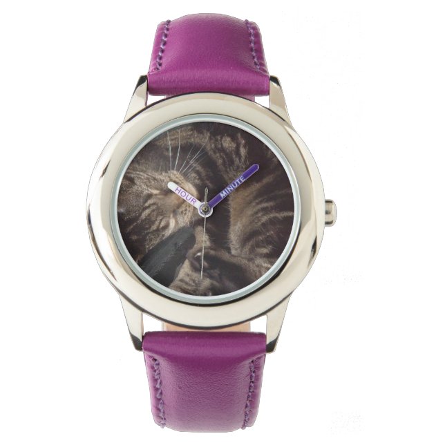 Playful Dave Purple Stainless watch (Front)