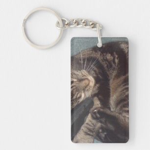Playful Dave Rectangle (double-sided) Keychain