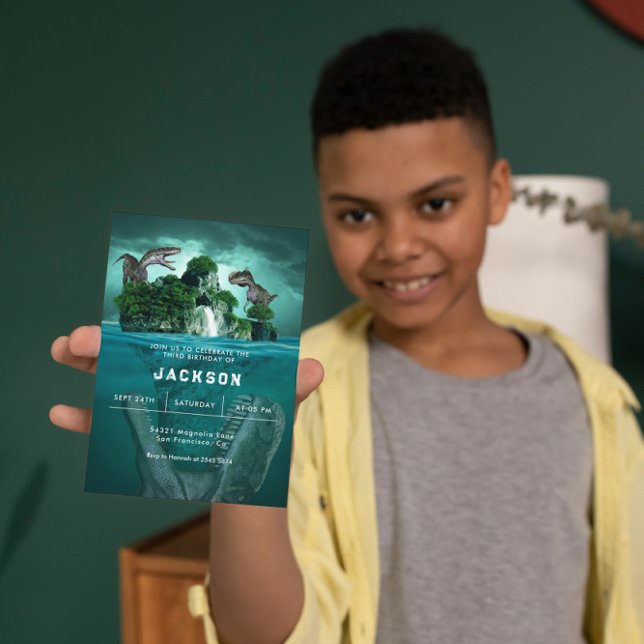 Playful Dinosaur Birthday Invitation (Creator Uploaded)