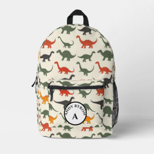 Playful Dinosaur Print Kids Printed Backpack