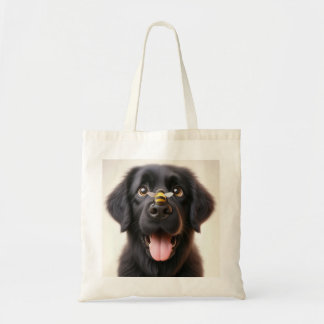 Playful Dog Image Tote Bag