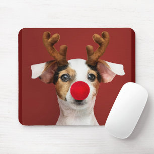 Playful Dog Mouse Pad
