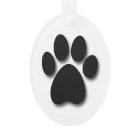 Playful Dog Paw Print for Dog Lover BLACK PAW C01
