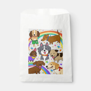 Playful Dogs Puppies Favour Bag