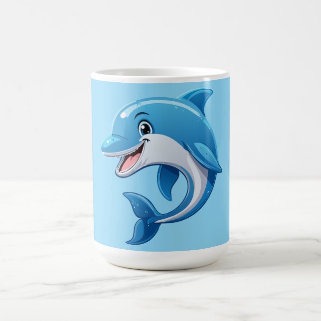 Playful Dolphin Coffee Mug (Center)