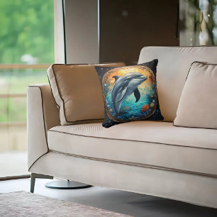 Playful Dolphin Cushion