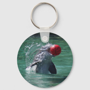 Playful Dolphin Key Ring