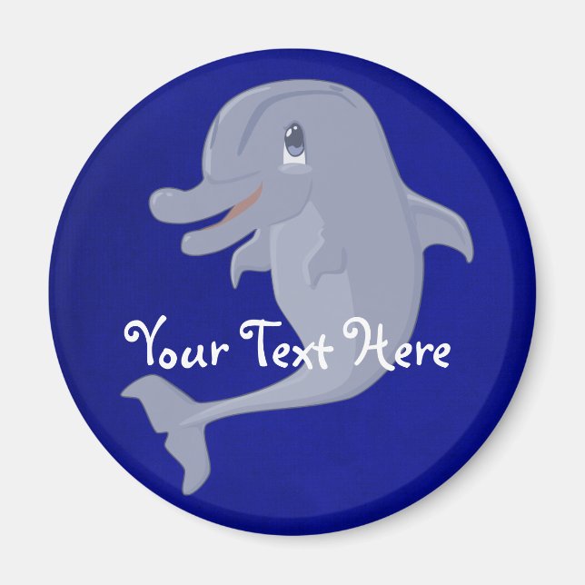 Playful Dolphin Magnet (Front)