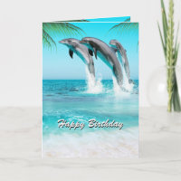 PLAYFUL DOLPHINS All Occasion or Birthday