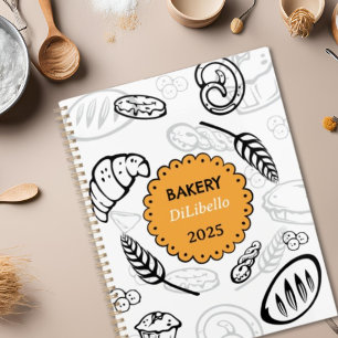 Playful Doodle Bread Illustrations Bakery  Planner