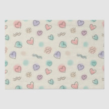 Playful Doodles of Hearts, Dots and Wavy Lines