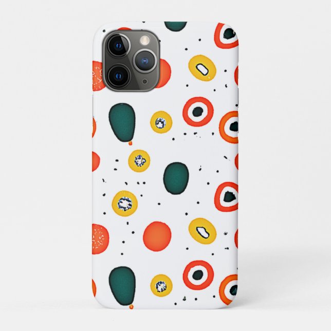 Playful Dot Circle Pattern Case-Mate iPhone Case (Back)