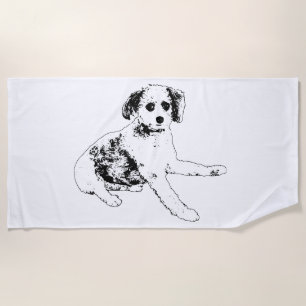 Playful Ease, Natural Cheer Beach Towel