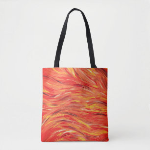 Playful Energy and Passion Original Abstract Art Tote Bag