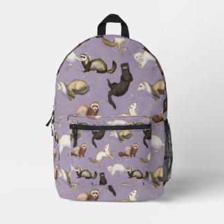 Playful Ferret Business Printed Backpack