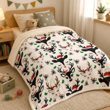 Playful Festive Christmas Reindeer Nursery & Kids