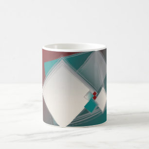 Playful Fibonacci squares Coffee Mug
