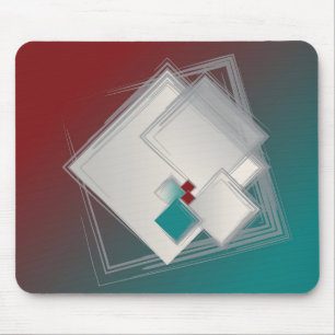 Playful Fibonacci squares Mouse Pad