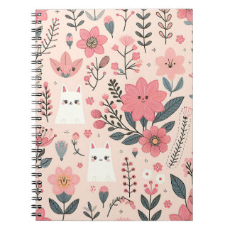 Playful Floral Friends Notebook