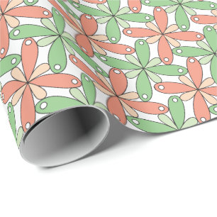 Playful floral pattern ice cream pastels CC1288 Wrapping Paper