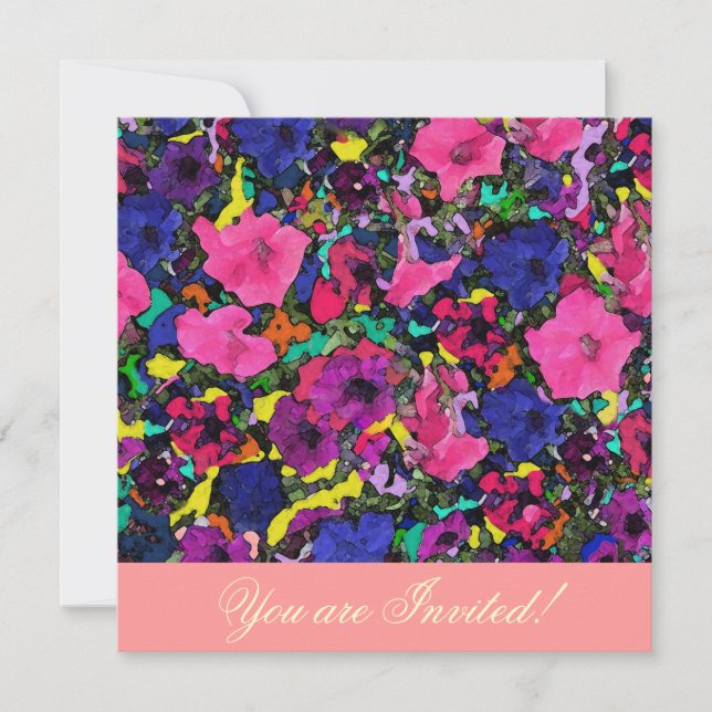 Playful Flowers ~ Invitations (Front)