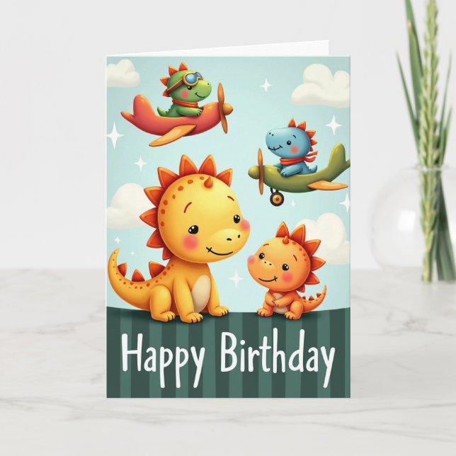 Playful Flyers Birthday Card (Front)