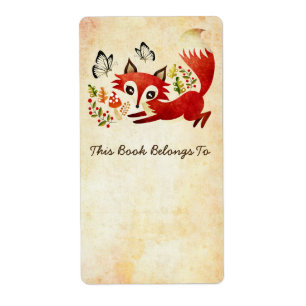 Playful Fox Bookplates