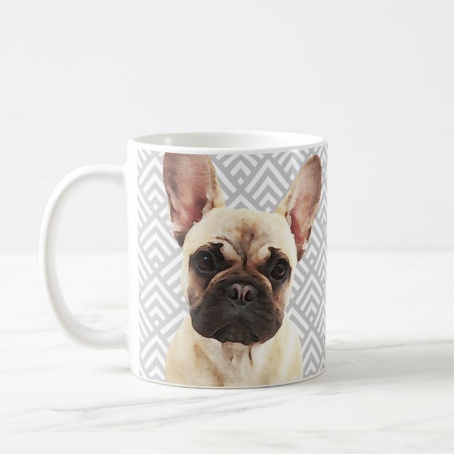 Playful French Bulldog Coffee Mug (Left)