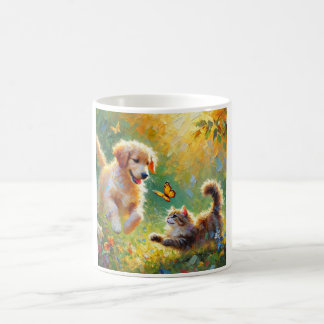 Playful friends coffee mug