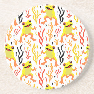 Playful Frogs Coaster