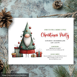 Playful Funny Santa Watercolor Party Invite