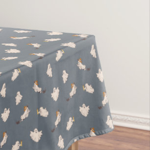 Playful Ghosts Halloween Pattern Tablecloth