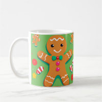 Playful Gingerbread Man Coffee Mug