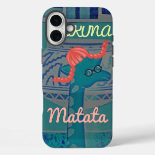 Playful Giraffe Art: An African Delight iPhone 16 Plus Case