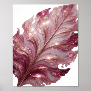 Playful Gold ALUMNIUM LEAF Bold Design Poster