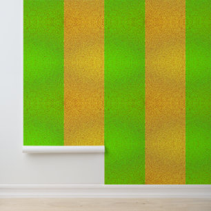 Playful Gold and Green Textured Wallpaper