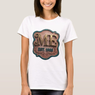 Playful Gold ME EST 1988 Print T-Shirt
