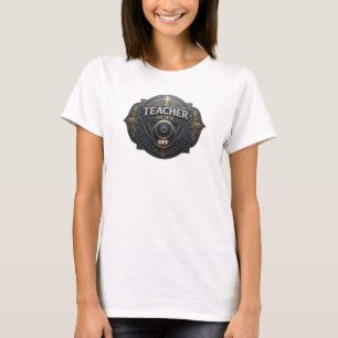 Playful Gold TEACH MODE OFF Art Print T-Shirt