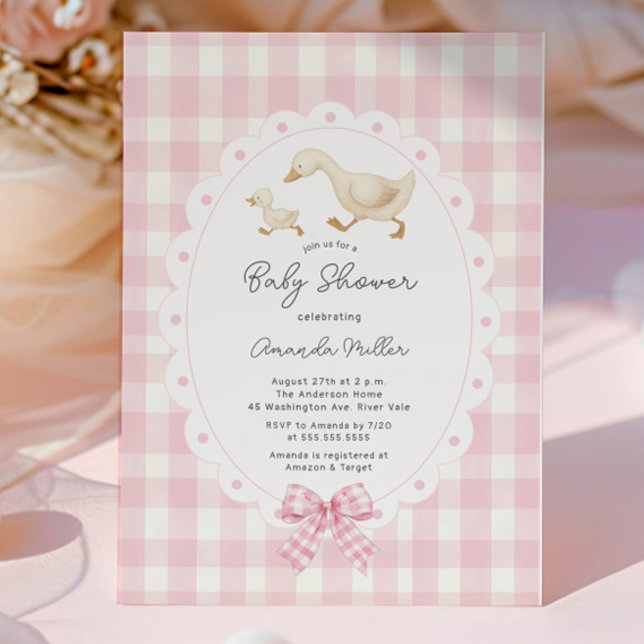 Playful Goose Baby Shower Invitation (Creator Uploaded)