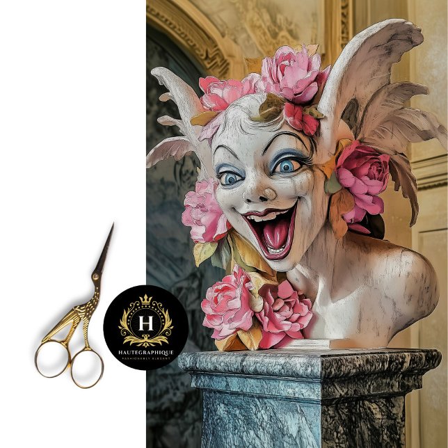 Playful Gothic Paris Gargoyle Decoupage  Tissue Paper (Creator Uploaded)