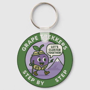 Playful Grape Hiker Trail Friendship Key Ring