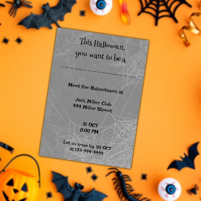 Playful Halloween Fun Customise  Invitation (Creator Uploaded)