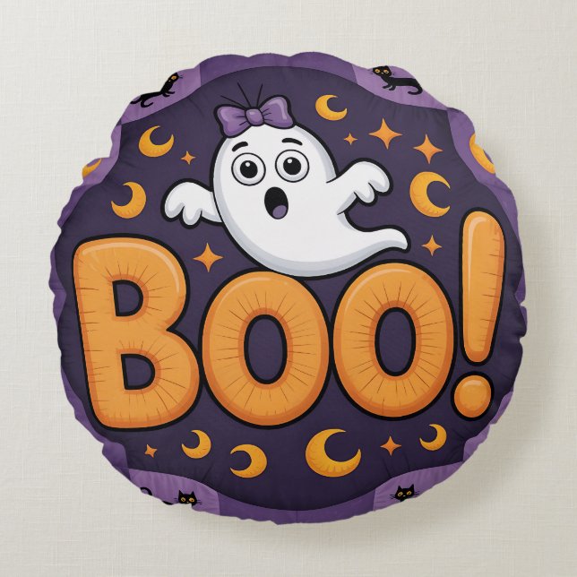 Playful Halloween Quilt, Throw Pillow  (Front)