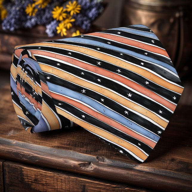 Playful Halloween Striped Tie (Creator Uploaded)