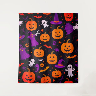 Playful Halloween Tapestry