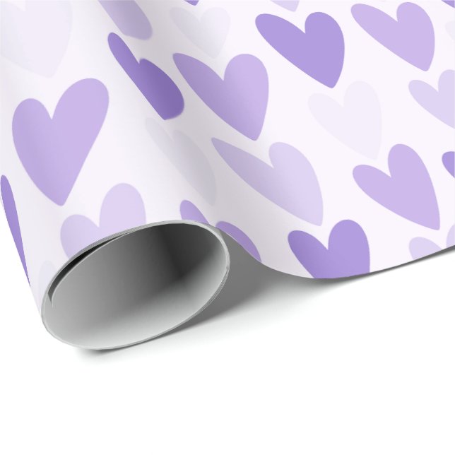 Playful Hand-Drawn Heart Pattern Wrapping Paper (Roll Corner)
