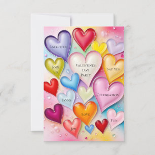 Playful Hearts Invitation