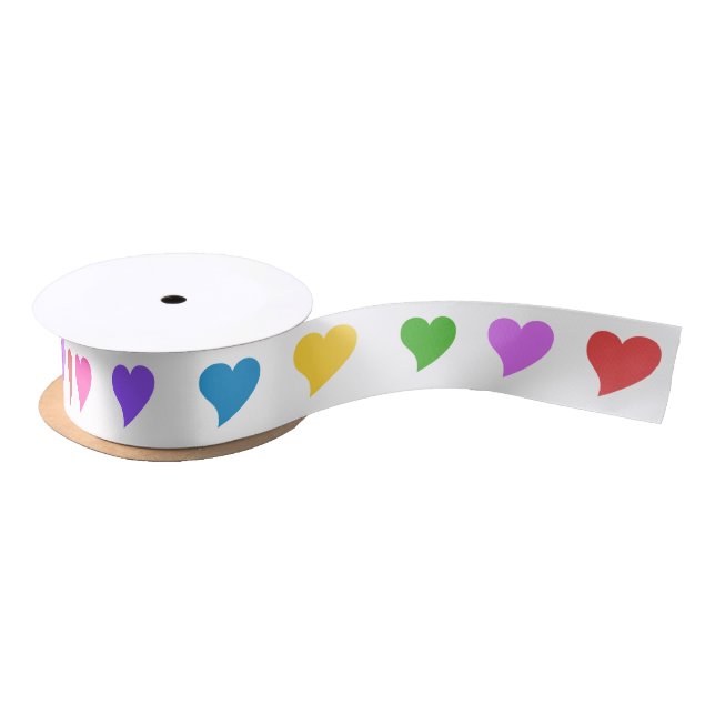 Playful Hearts Satin Ribbon (Spool)
