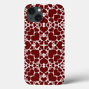 "Playful Hearts - White & Red" iPad Air Case